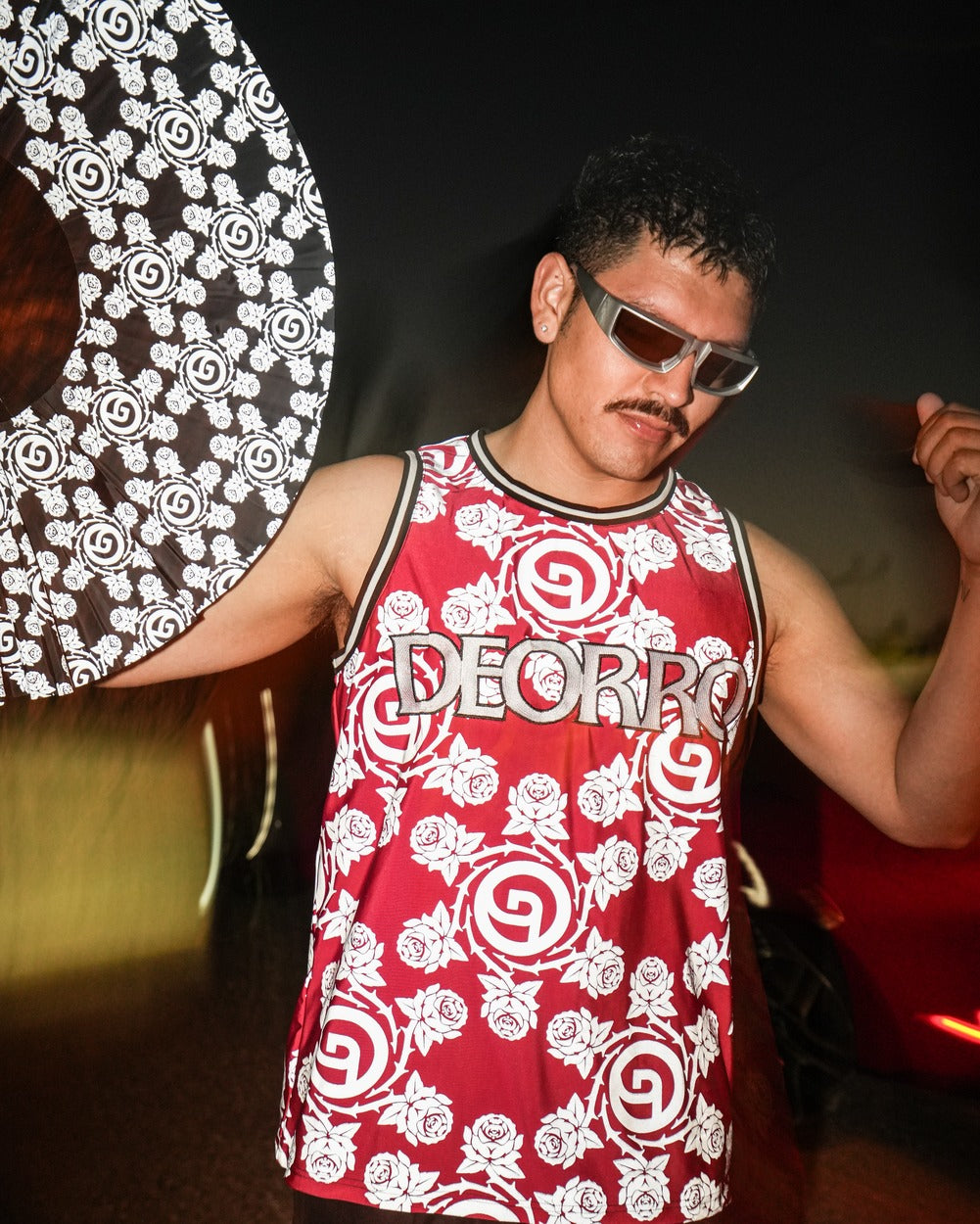 Deorro x iHR Silver Reflective Basketball Jersey - Image 38344114733239