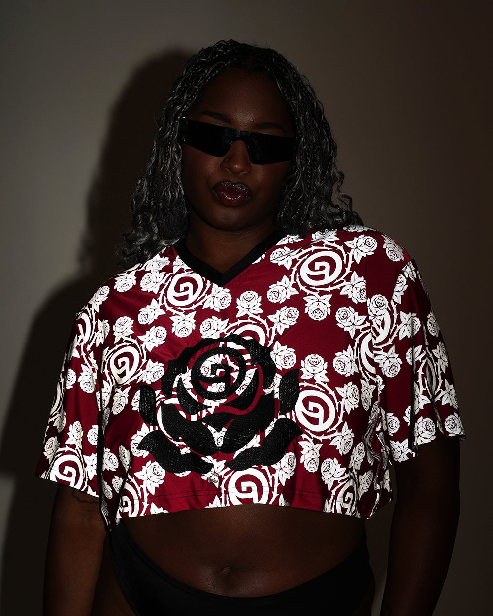 Deorro x iHR Silver Reflective Cropped Football Jersey - Image 8