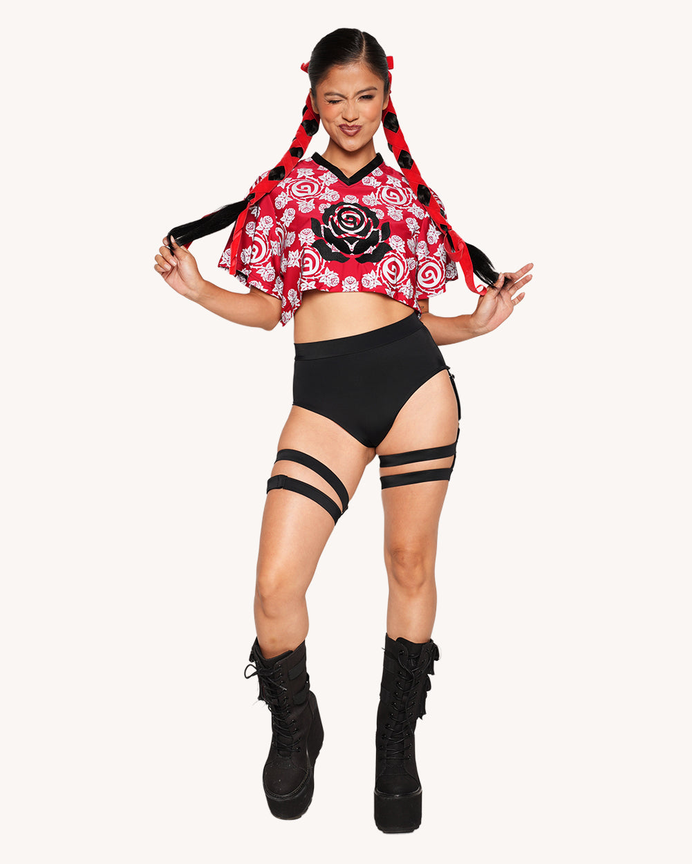 Deorro x iHR Silver Reflective Cropped Football Jersey - Image 3