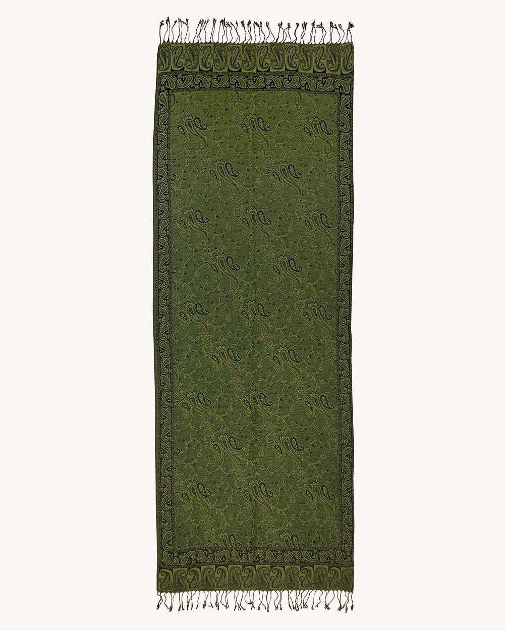 DesertDaydreamPaisleyTasselPashmina-green
