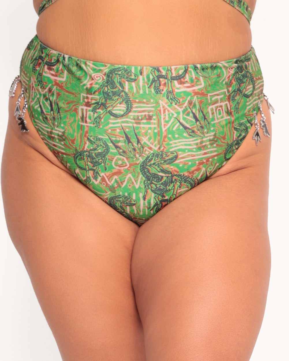 Dino Dominion Bottoms-Black/Green-Curve1-Front--Nicole---1X