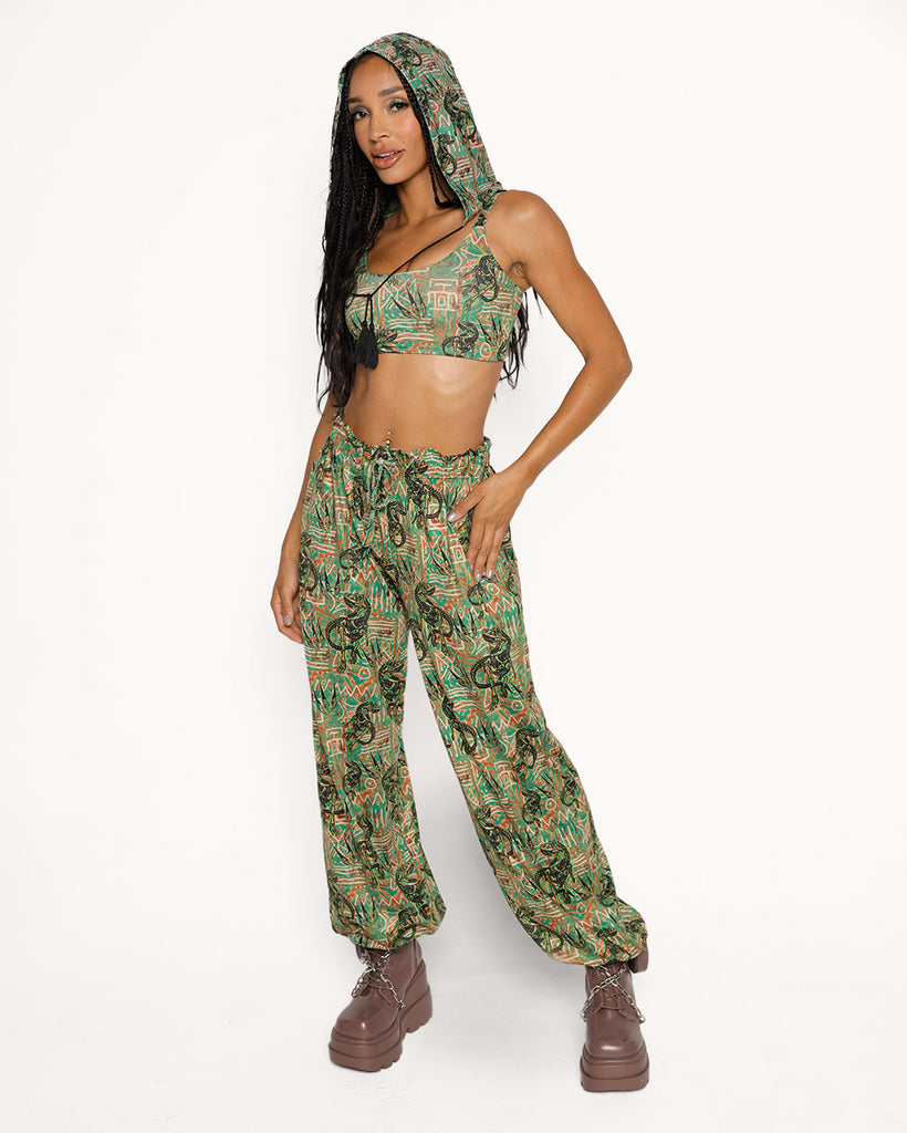 Dino Dominion Cami Outfit-Black/Green-Regular-Full--Courtney---S