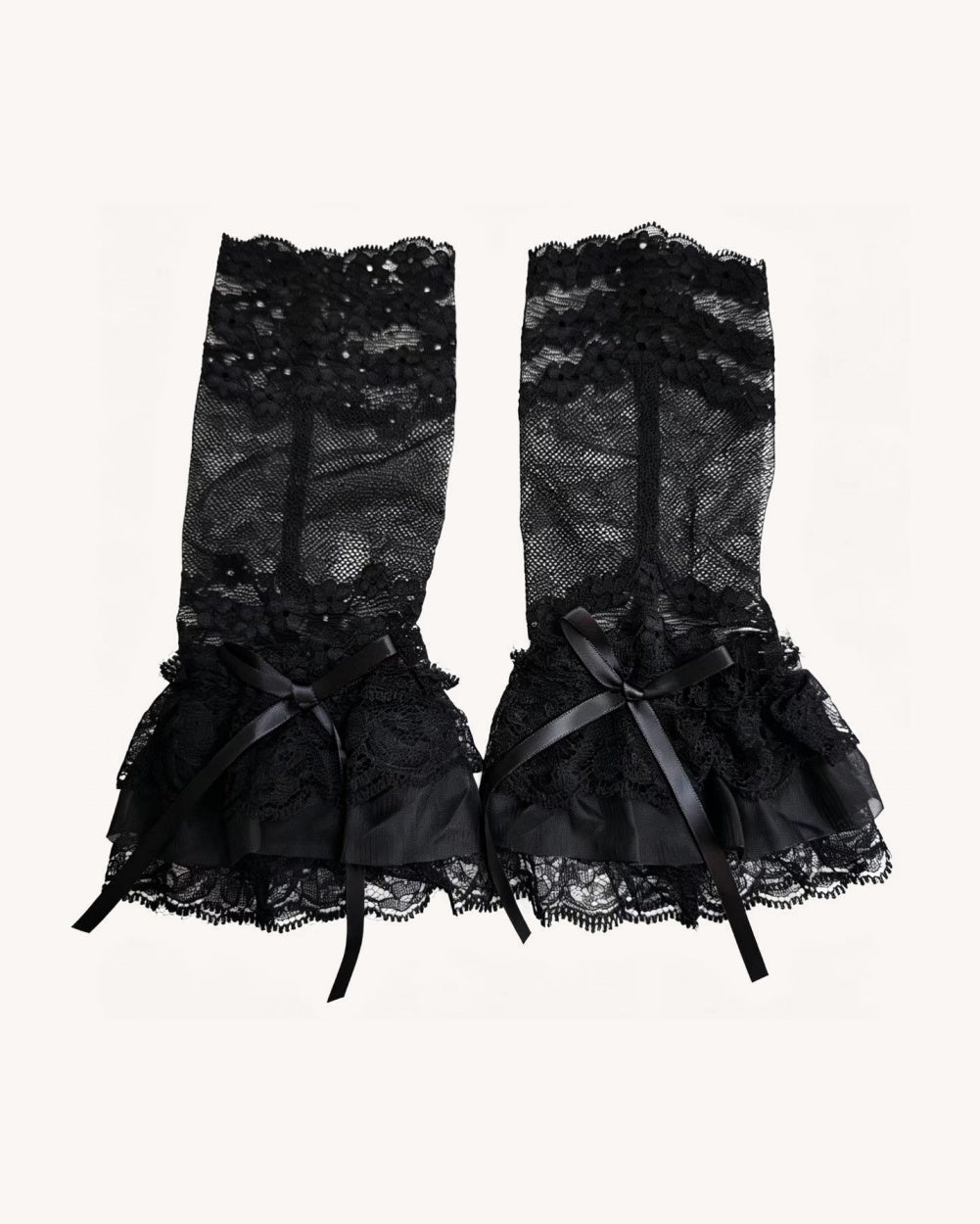 Dollhouse Lace Ruffle Gloves