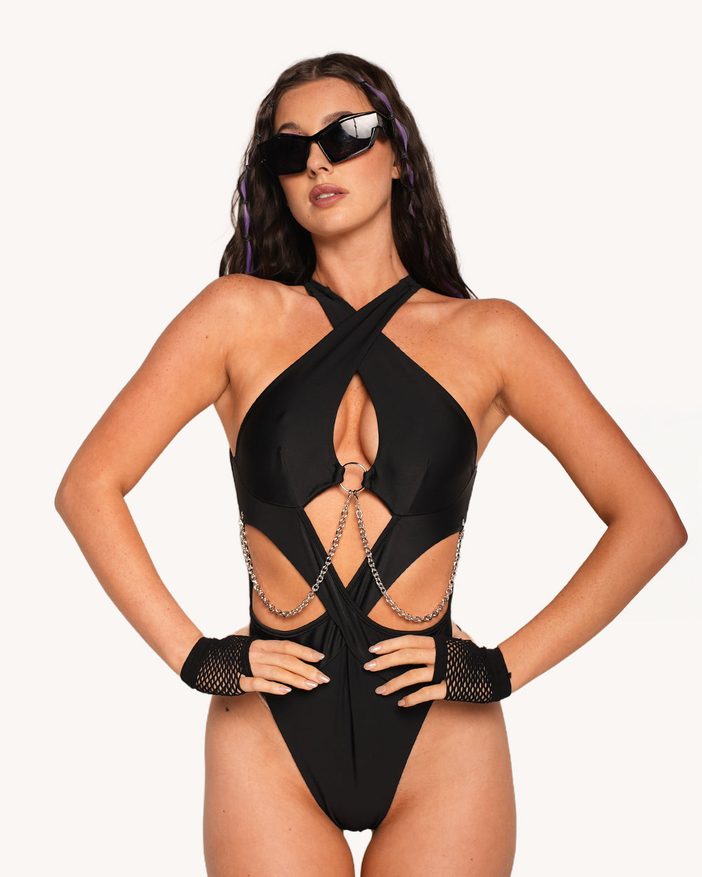 Don't Play Nice Bodysuit with Chains - Image 34662512296119