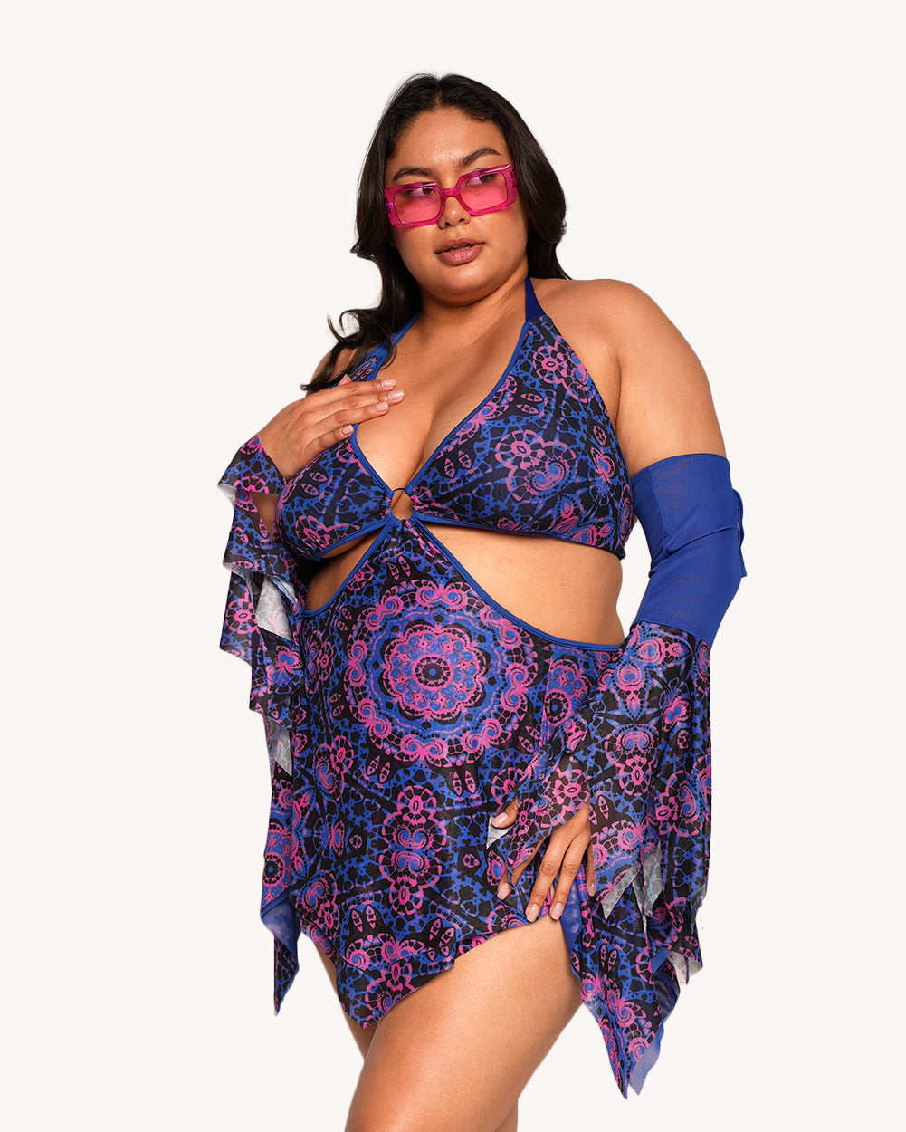 Dreamwave Dress with Sleeves - Image 35178388881591