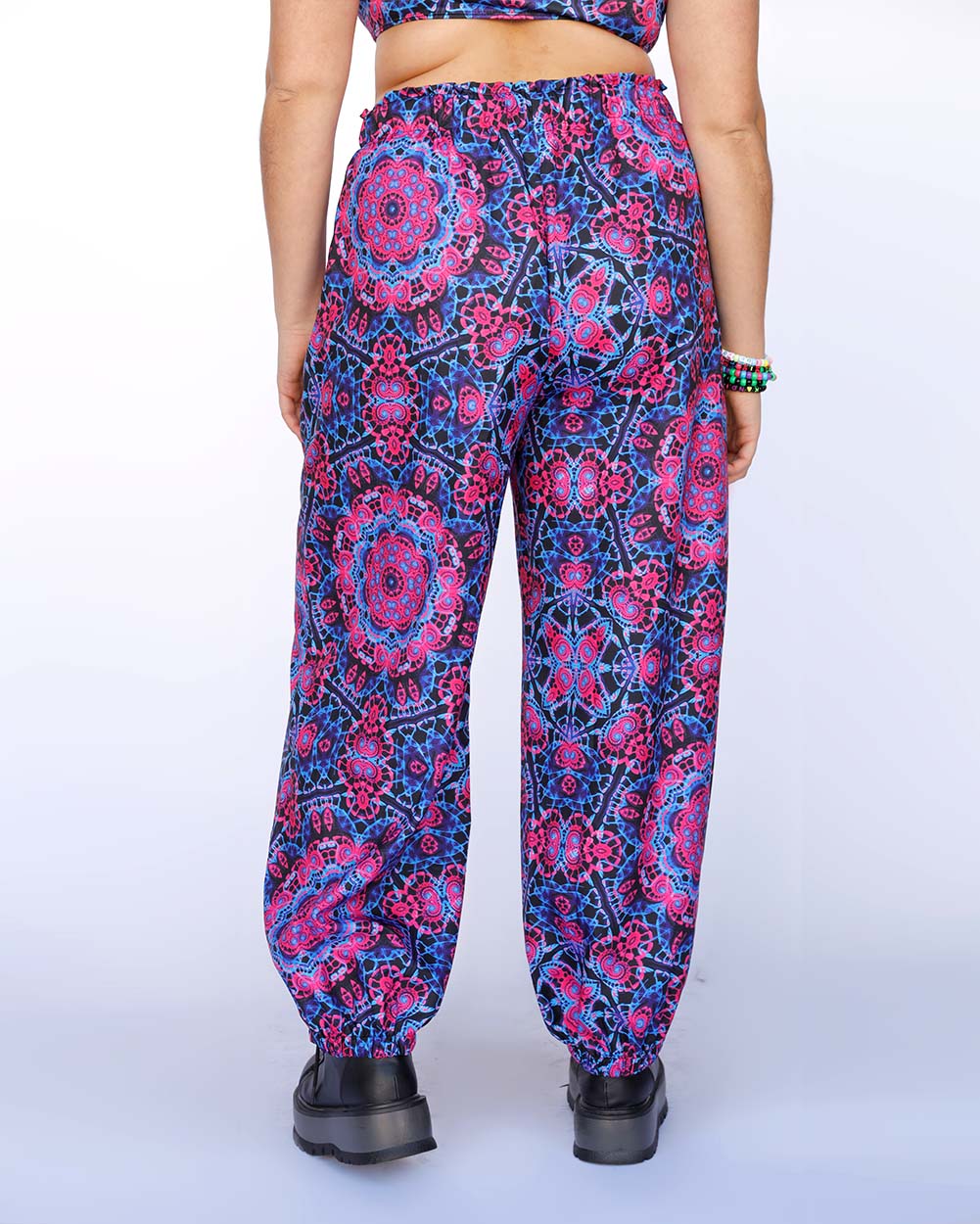 Dreamwave Harem Pants-Black/Pink/Purple-Back--Makayla3---1X-Curve1