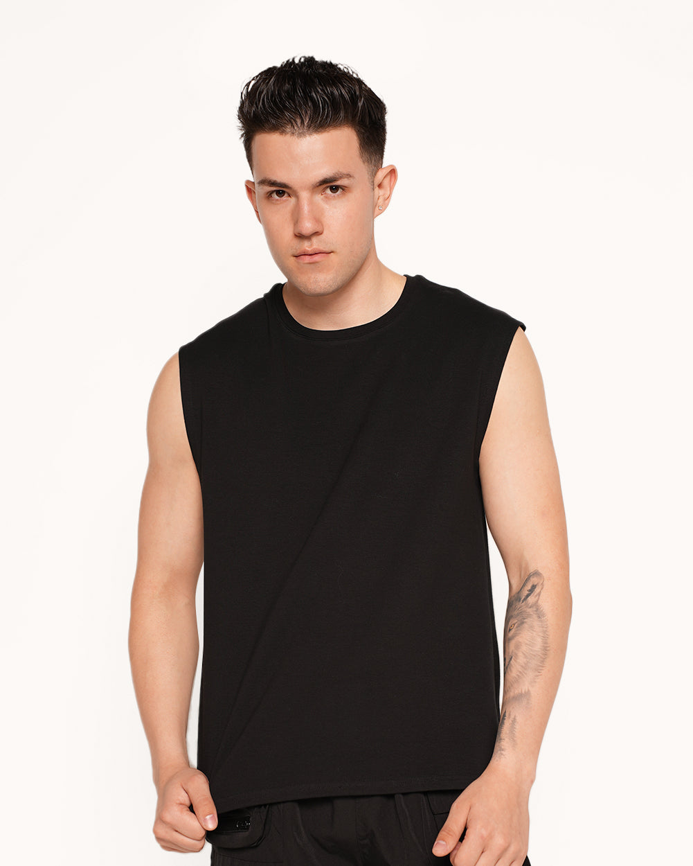 Dusk to Dawn Men's Cut Off Shirt-Men