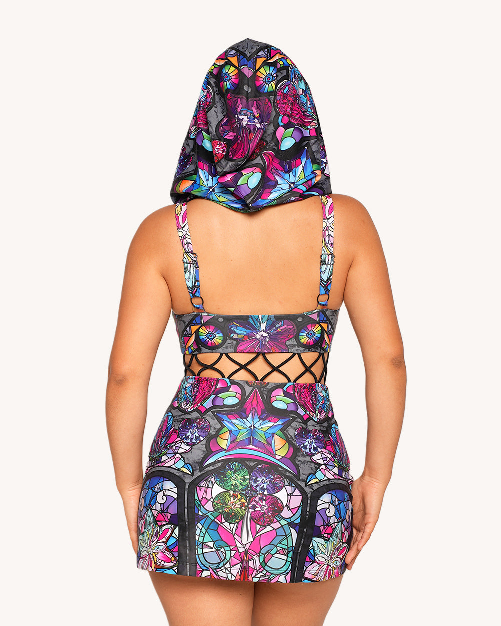 Ellie Paisley x iHR Neon Catherdral Dress Set - Image 6