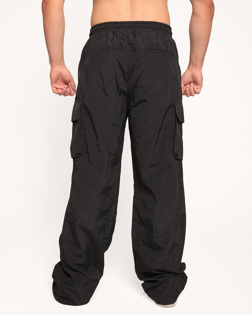 Escapist Men's Cargo Pants-Black-Regular-Back--Eric2---L