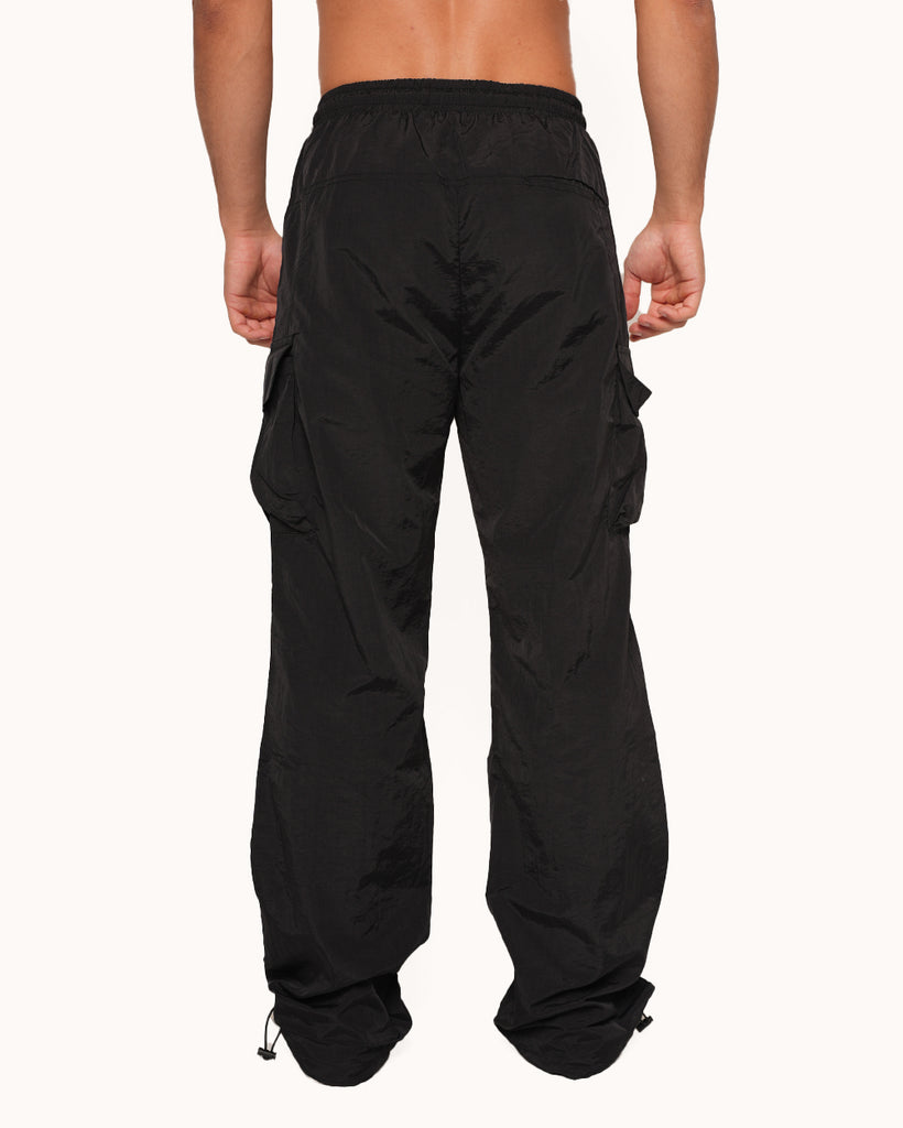 Escapist Men's Cargo Pants-Black-Regular-Back--Jacob---L