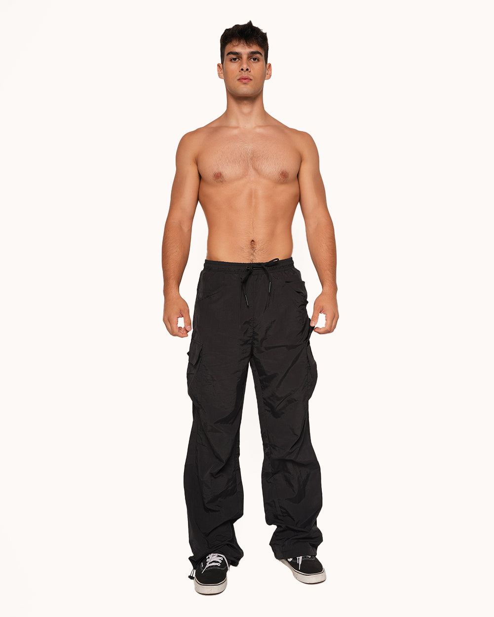 Escapist Men's Cargo Pants-Black-Regular-Full--Jacob---L