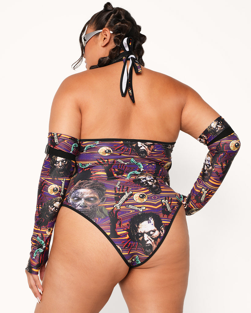 Eternal Decay Zombie Bodysuit-Black/Purple-Curve1-Back--Anyssa---1X