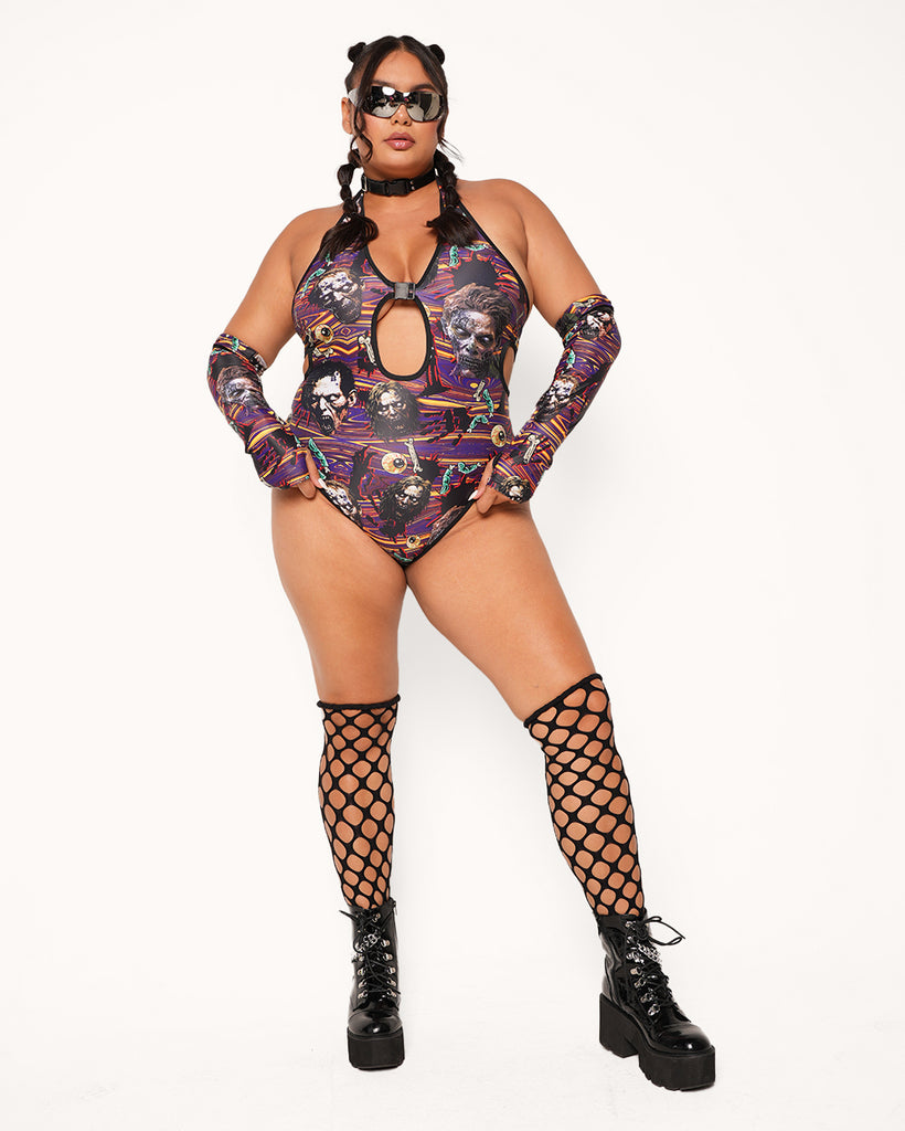 Eternal Decay Zombie Bodysuit-Black/Purple-Curve1-Full--Anyssa---1X