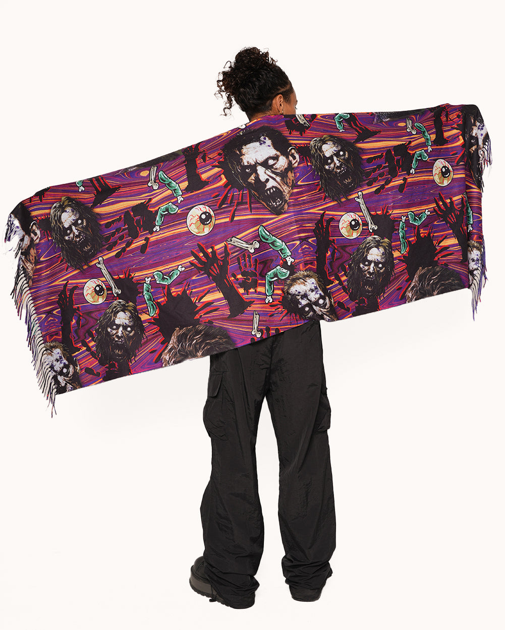 Eternal Decay Zombie Pashmina-Black/Purple-Regular-Back--Adrian---L