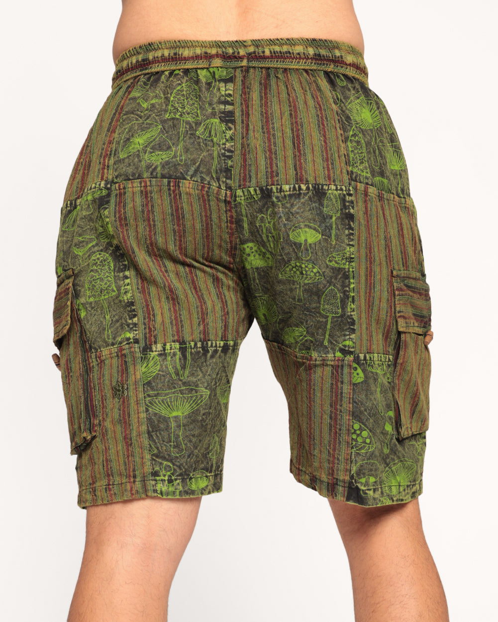 Evergreen Men's Shorts-Green-Regular-Back--Eric2---L