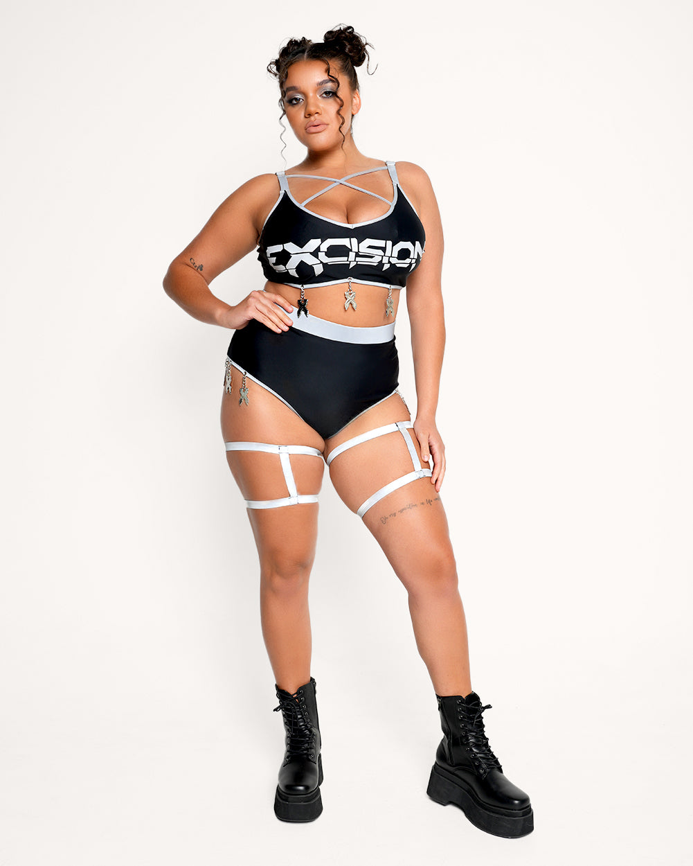 Excision x iHR Charged Up Reflective Bottoms-Black/Grey-Curve1-Full--Makayla3---1X