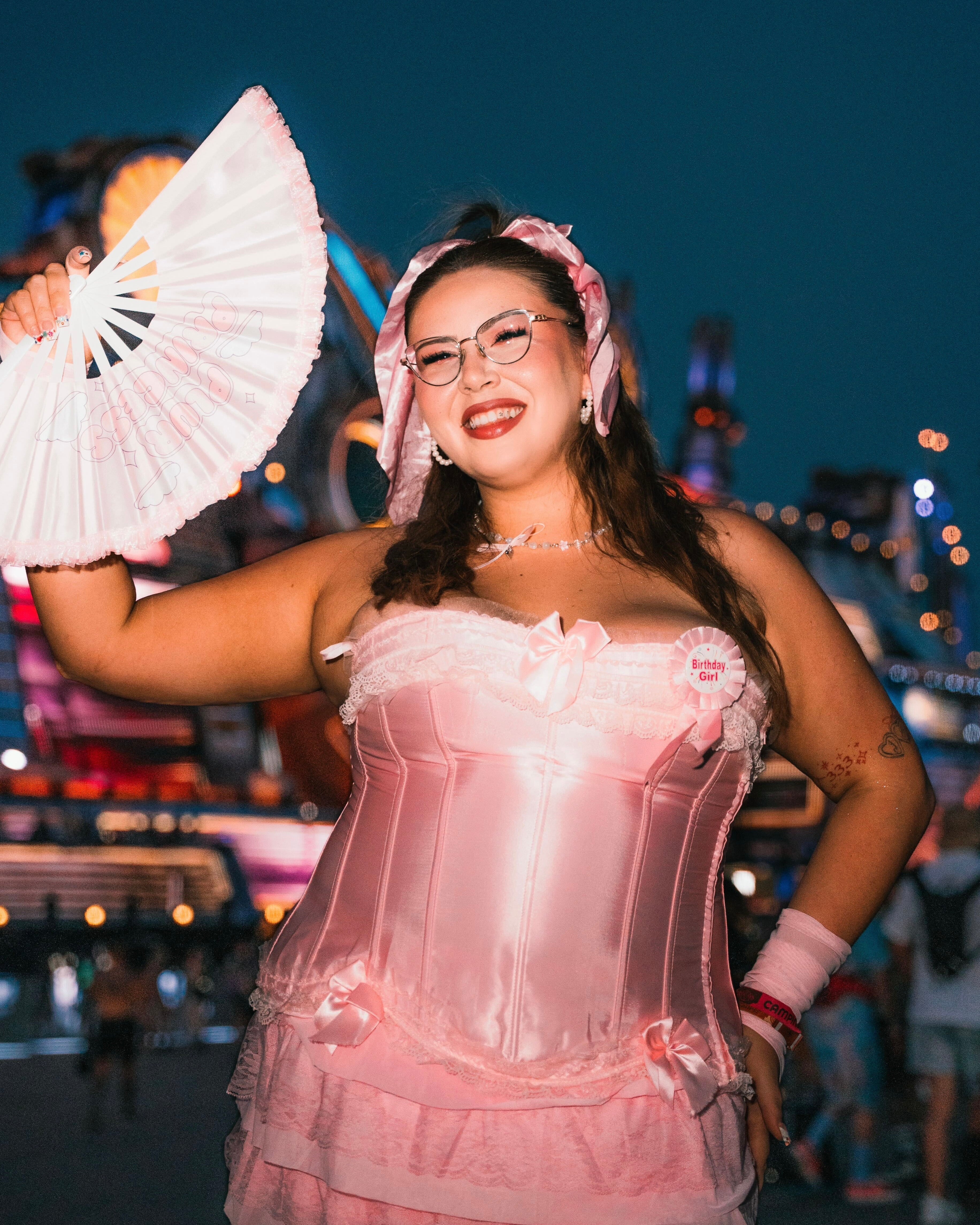Pink Champagne Corset Top - Image 5