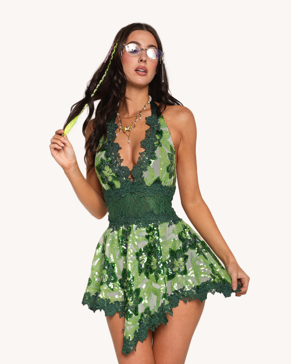 Fairytale Forest Lace Dress - Image 35112223703223
