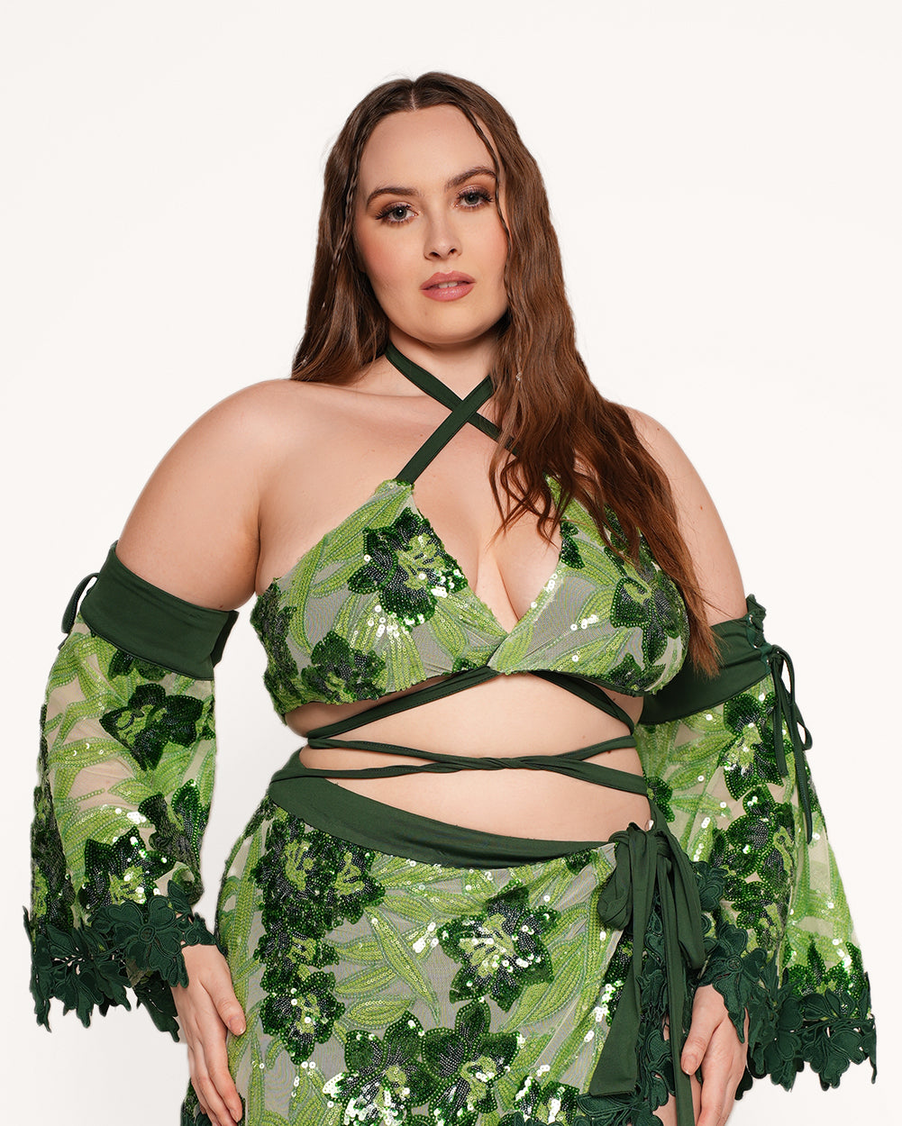 Fairytale Forest Wrap Around Top with Sleeves - Image 5
