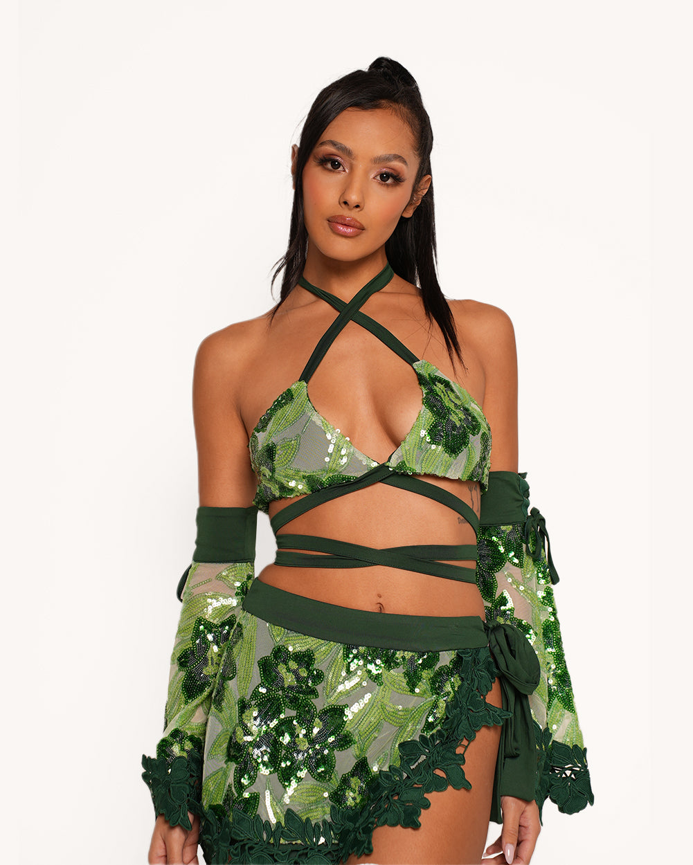 Fairytale Forest Wrap Around Top with Sleeves - Image 32158022238391