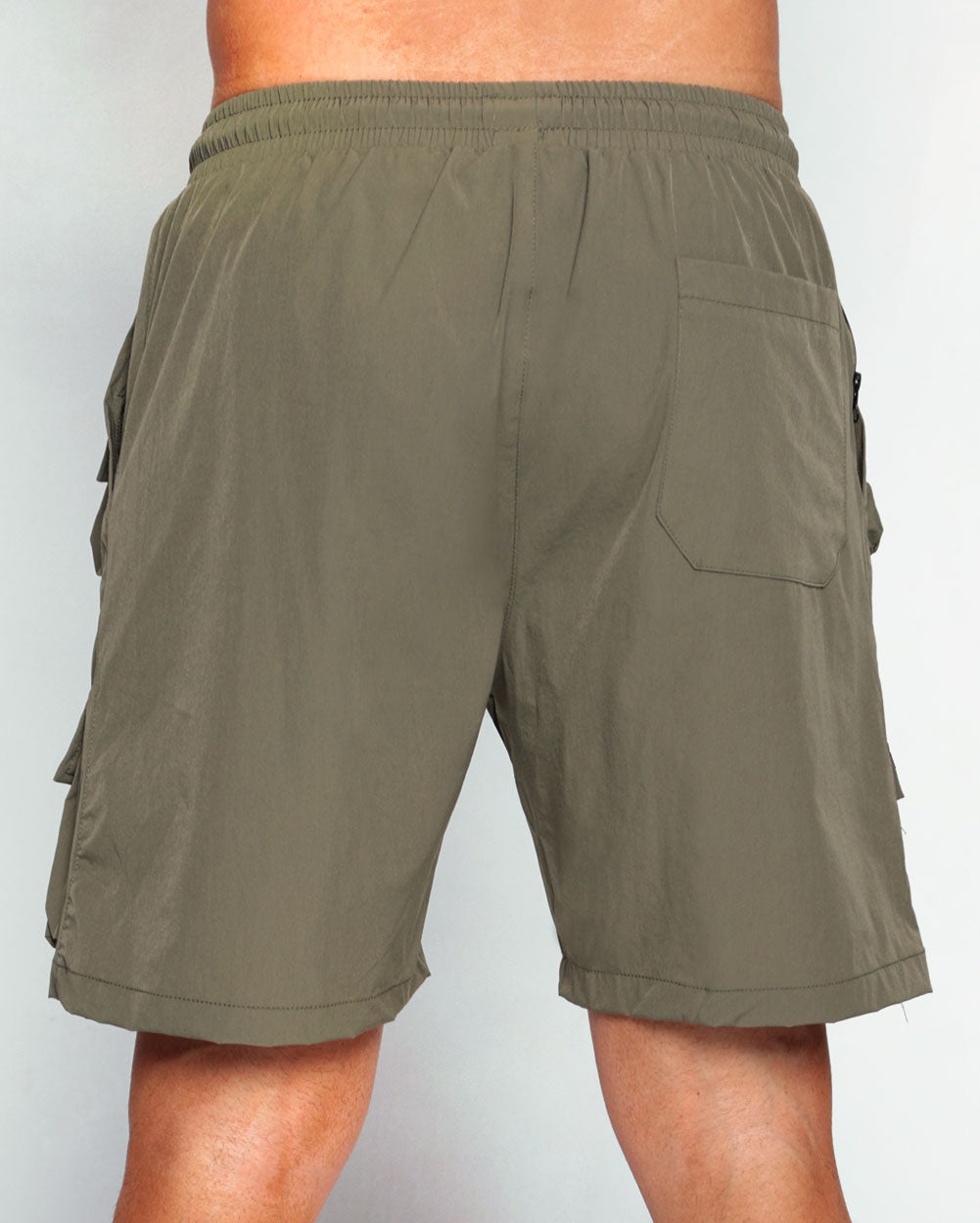 Falling Further Shorts-Olive-Regular-Back--Eric2---L