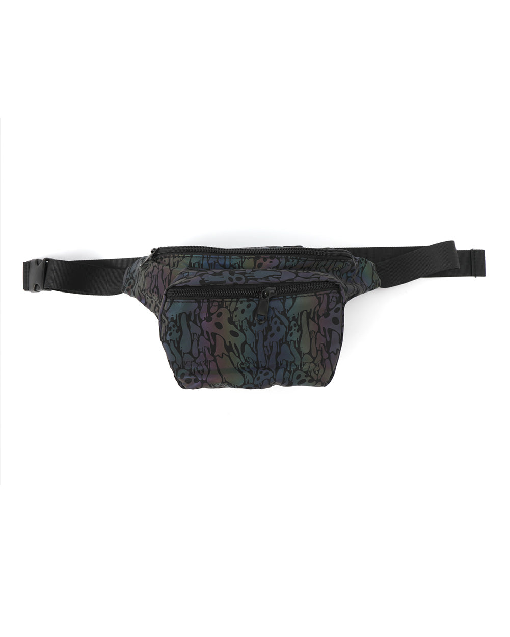 Kool Shrooms Rainbow Reflective Fanny Pack-Rainbow-Regular-Mock--Model---S