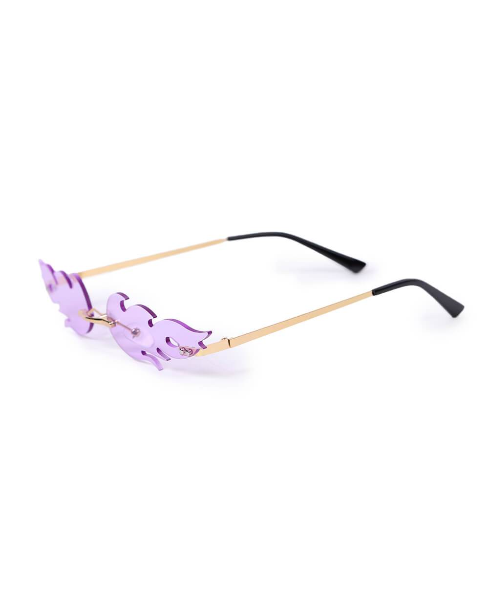 Fiery Queen Sunglasses-Lavender-Side