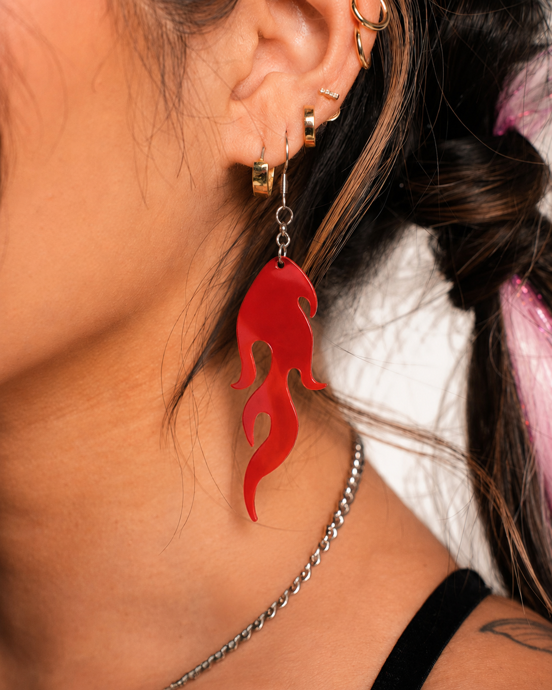 Fire Starter Earrings - Image 37419105714359