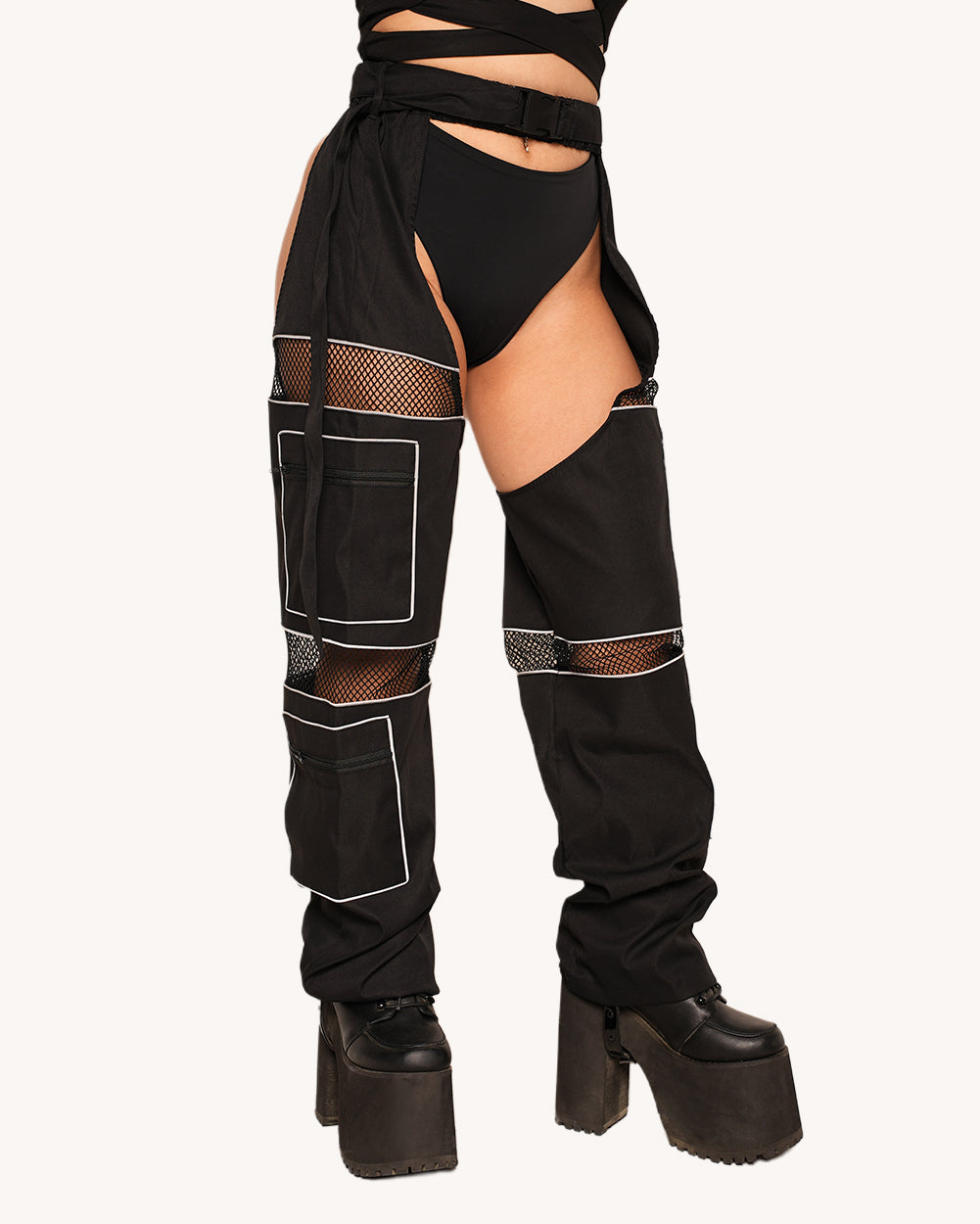 Flash Point Silver Reflective Chaps - Image 1