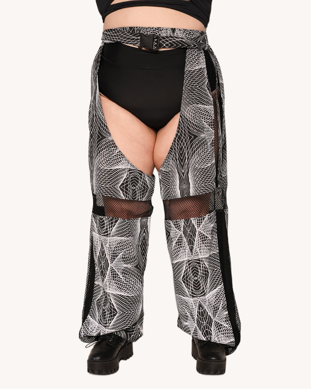 Flashbang Matrix Reflective Fishnet Chaps - Image 5
