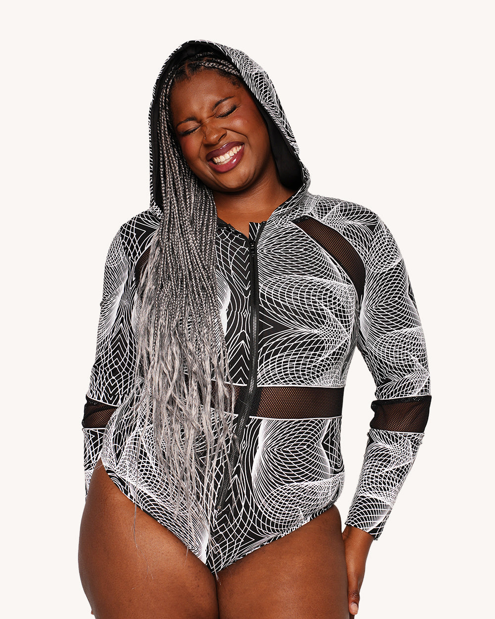 Flashbang Matrix Reflective Hooded Bodysuit - Image 36072121204919