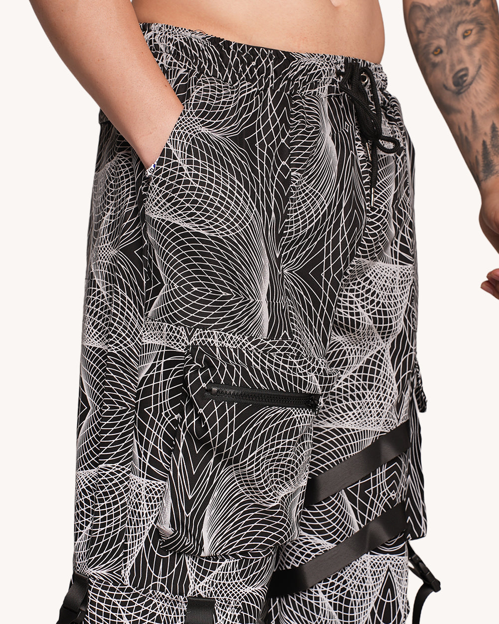 Flashbang Silver Reflective Cargo Joggers - Image 36324500177079