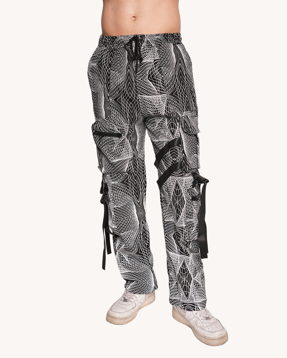 Flashbang Silver Reflective Cargo Joggers - Image 1