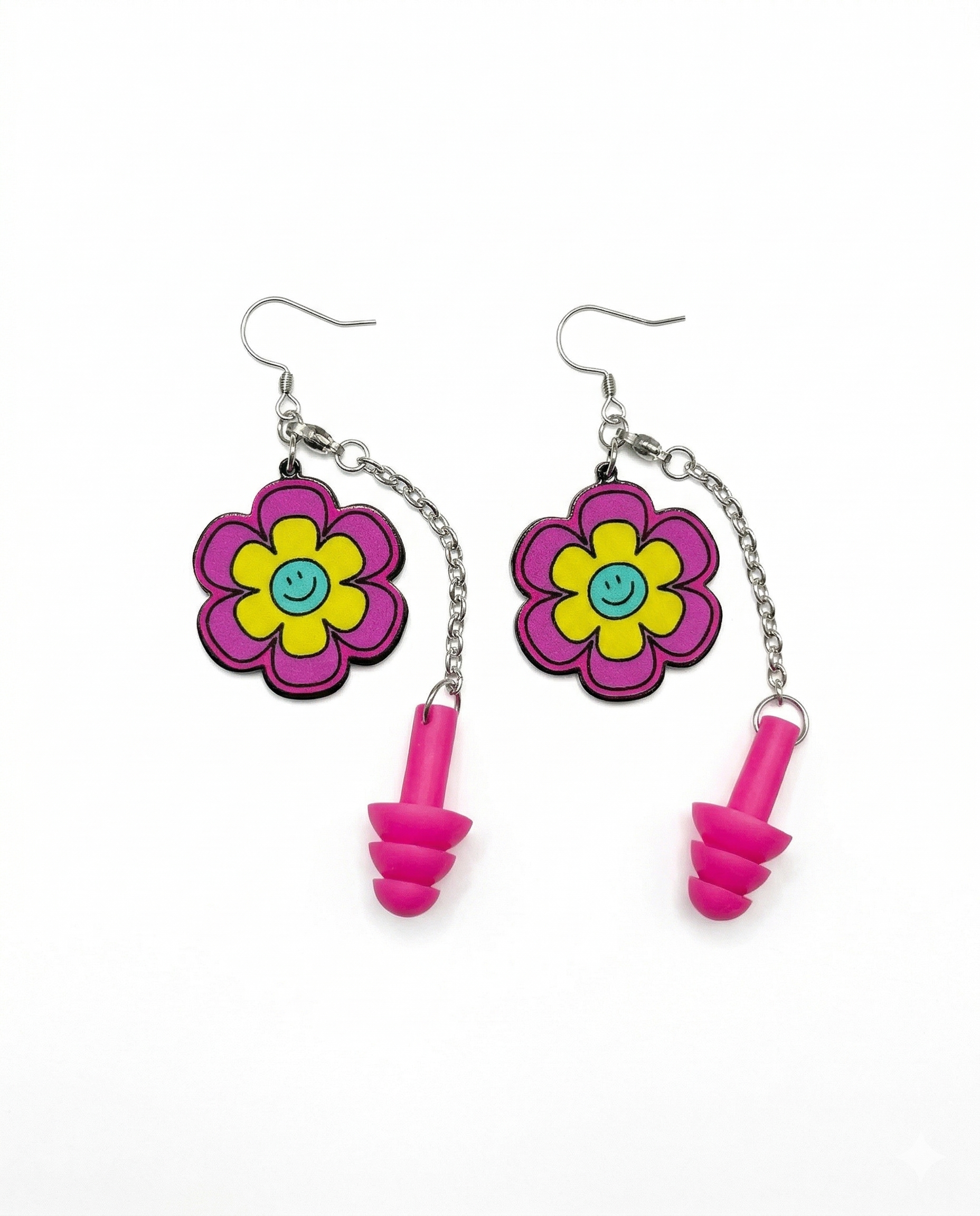 Flower Power Detachable Earplug Earrings - Image 35182445101239