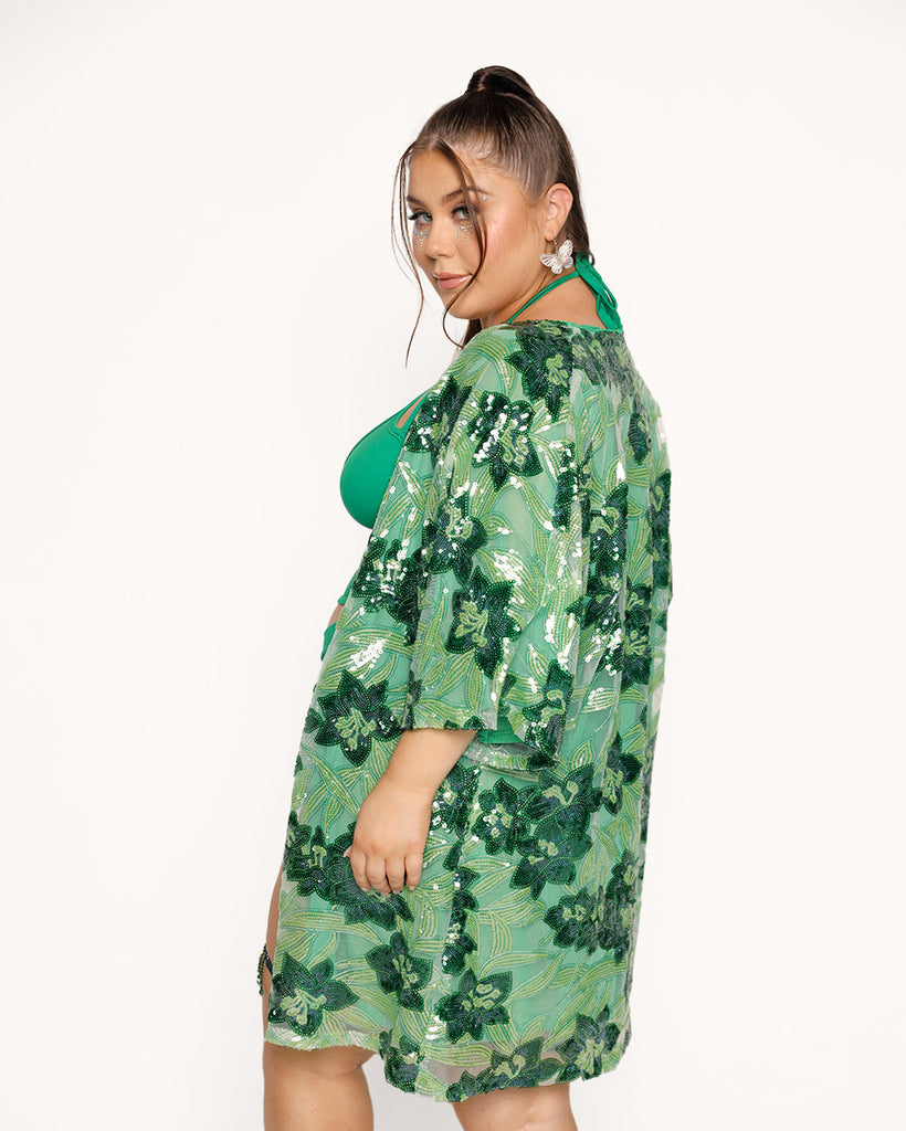 Forest Fairytale Robe-Green-Curve1-Side--Milani---1X