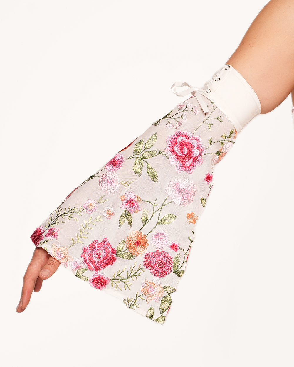 Forest Nymph Stretch Halter Lace Bodysuit Set 2.0 - White - Image 6