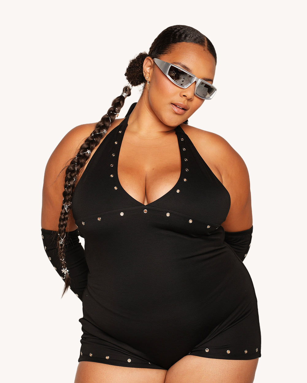 Gimme that Hard Beat Romper with Sleeves - Image 5