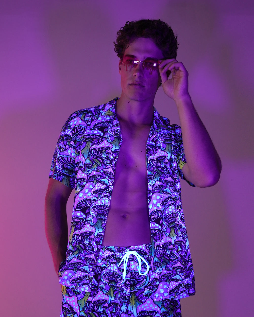 Glowshroom Camp Shirt - Image 1