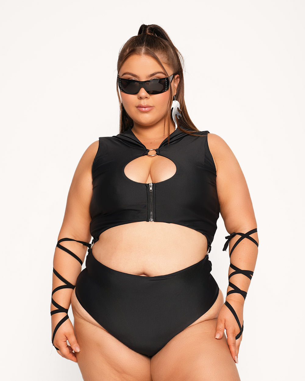 Grime Time Bodysuit-Black-Curve1-Front--Milani---1X