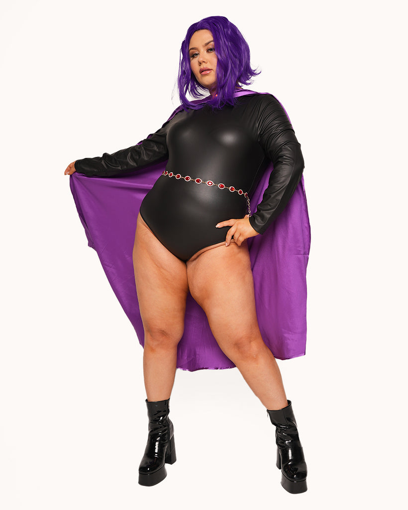 Guardian of Time Costume Set-Black/Purple-Curve1-Front--Milani---1X