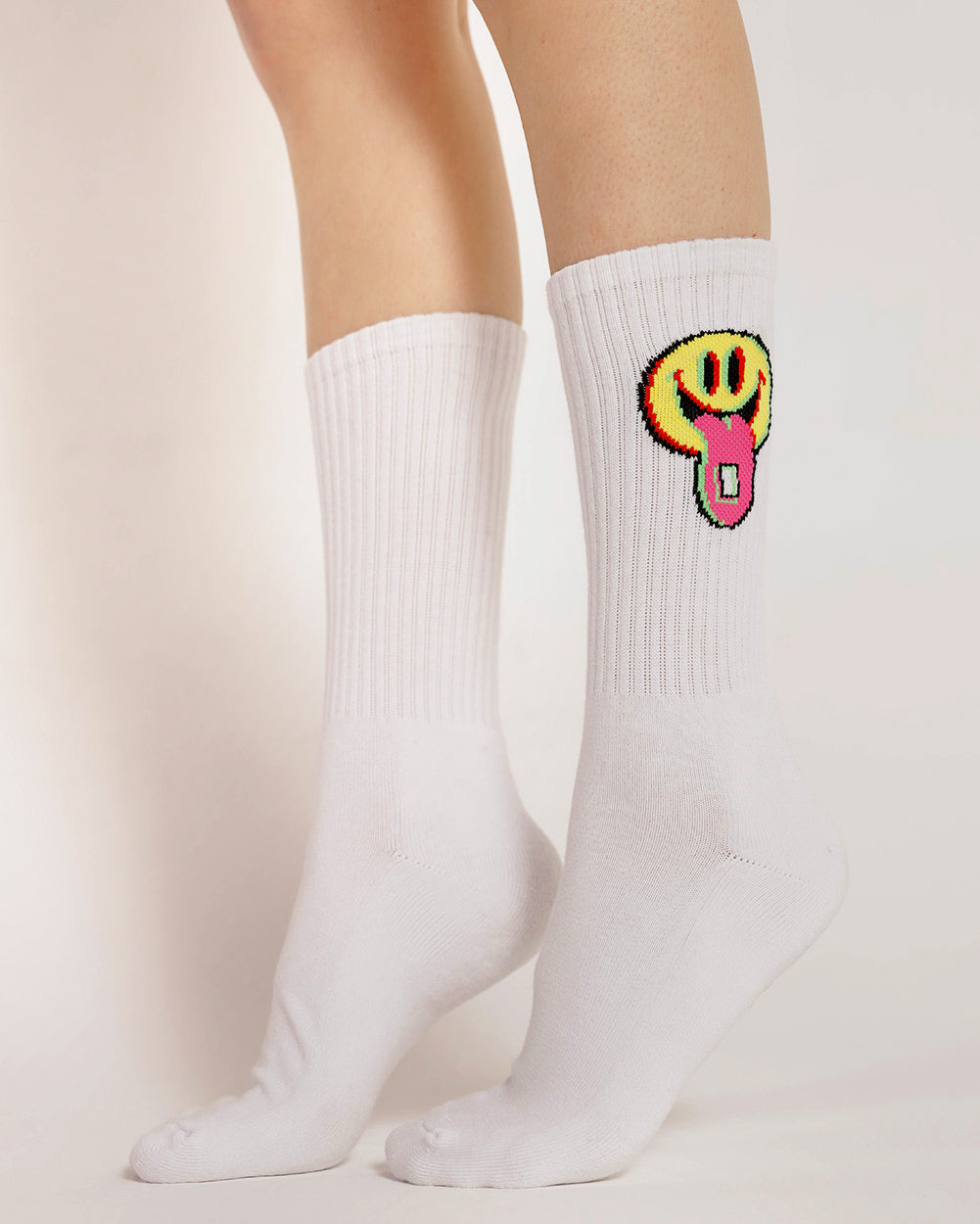 Happy Hour Socks-White-Front