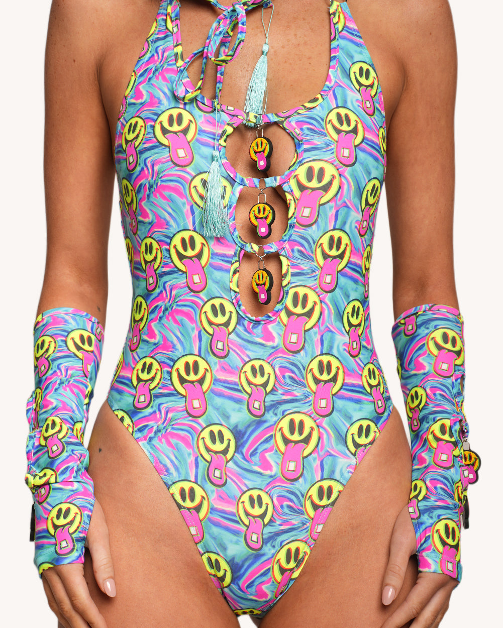 Happy Hour Bodysuit with Sleeves - Image 35057771380919