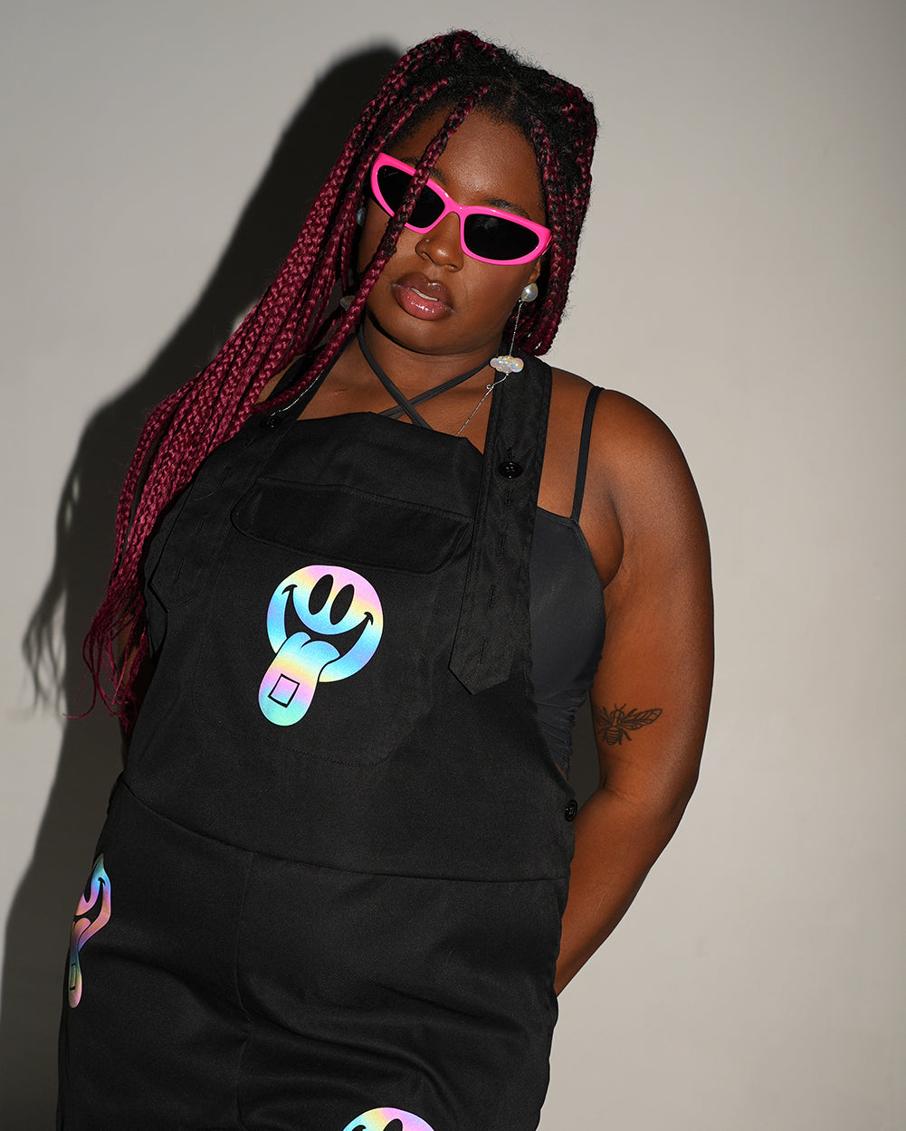 Happy Hour Rainbow Reflective Overalls - Image 34709894037687