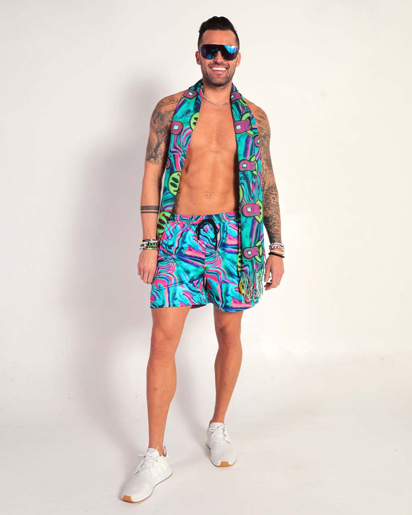 Happy Hour Trippy Shorts-Neon Blue/Neon Pink-Full--Zach---L