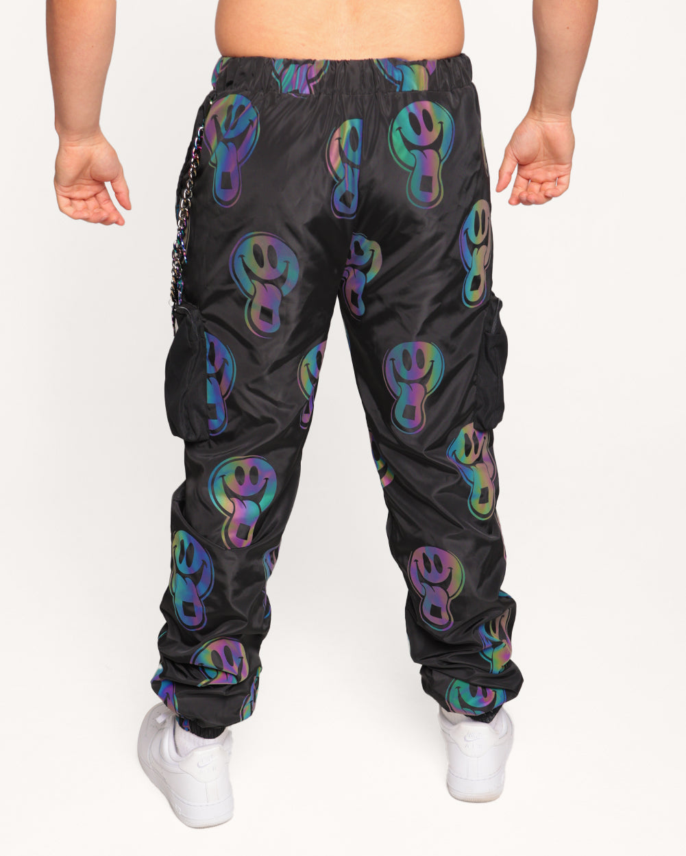 Happy Hour Rainbow Reflective Joggers-Black/Rainbow-Regular-Back--Eric2---L