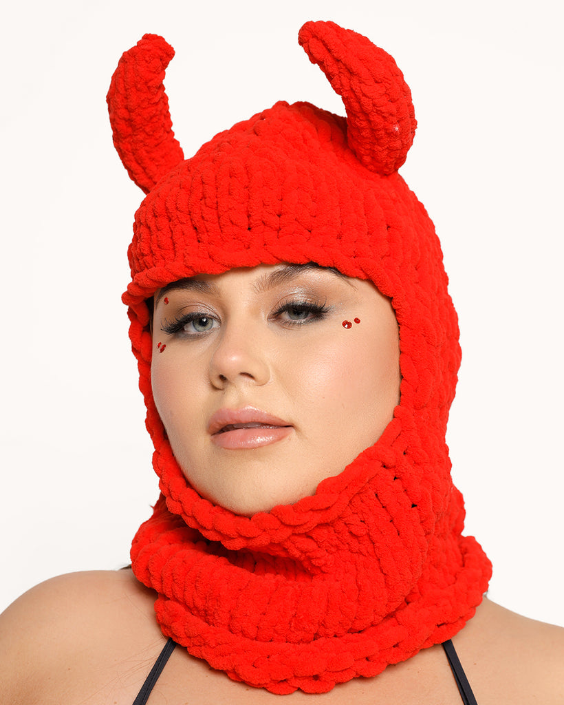 Hell's Angel Crochet Hat-Red-Curve1-Front--Milani---1X