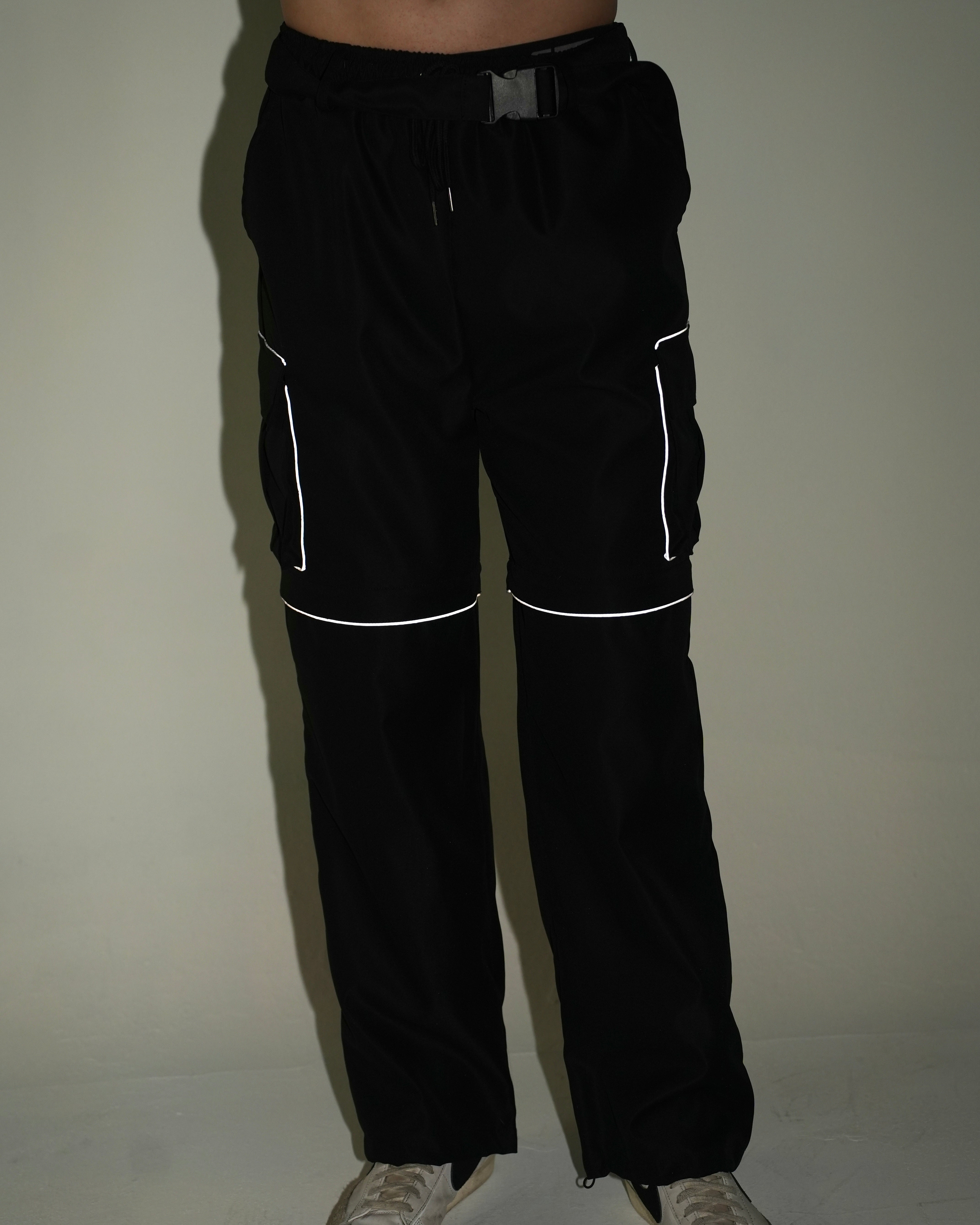 Speed Demon Silver Reflective Detachable Leg Pants - Image 2