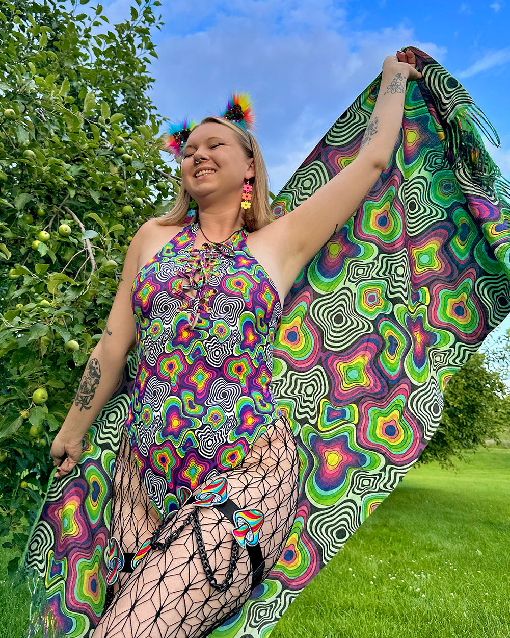 Leblunt x iHR Love Vortex Pashmina - Image 1