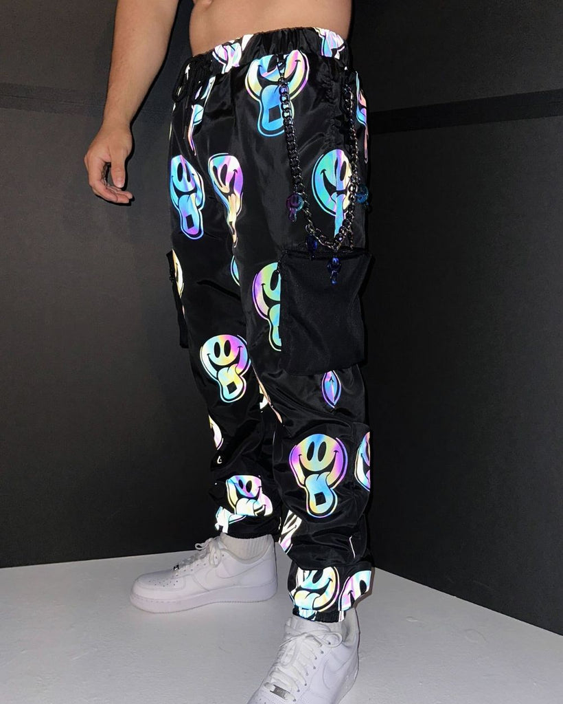 Happy Hour Rainbow Reflective Joggers-Black/Rainbow-Regular-Reflective--Eric2---L