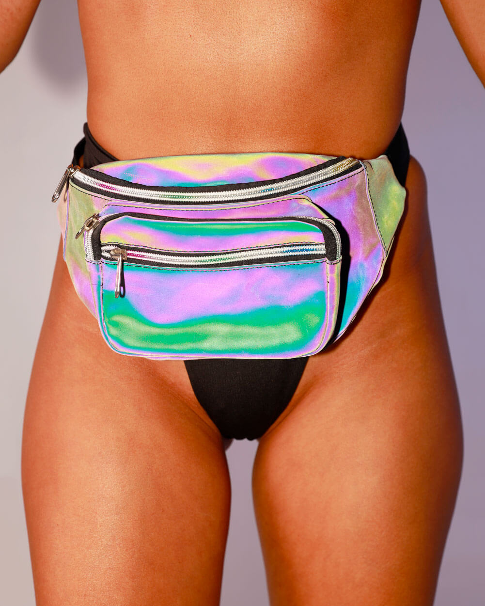 Iridesca Rainbow Reflective Fanny Pack-Rainbow-Reflective